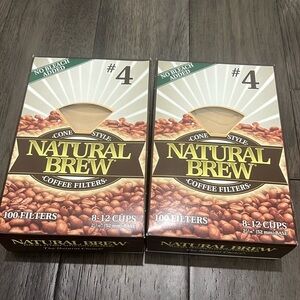 New! Natural brew cone shaped coffee filters